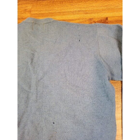 Vtge Spinnaker Pullover Blue V Neck Sweater Read‎ - Picture 7 of 7